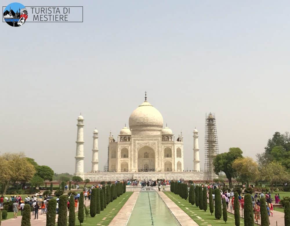Toppa Ricamata Viaggio India - Taj Mahal - Termoadesiva O Da Cucire - 8 X 5,5 Cm - Ideale Per Jeans E Giacche