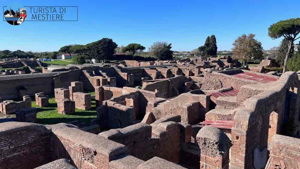 ostia antica dall'alto