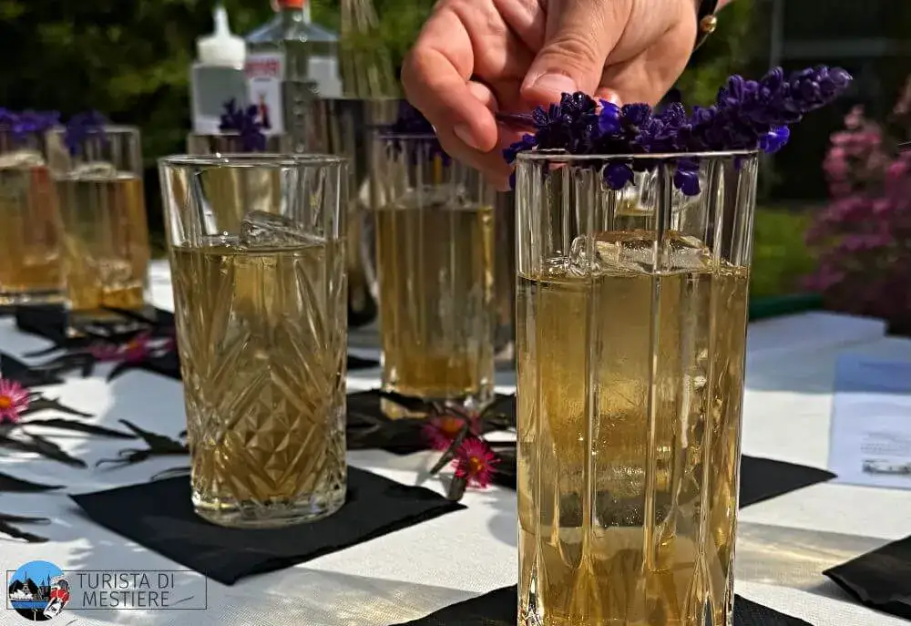 Cocktail a base di cordiale, gin e Val Nure