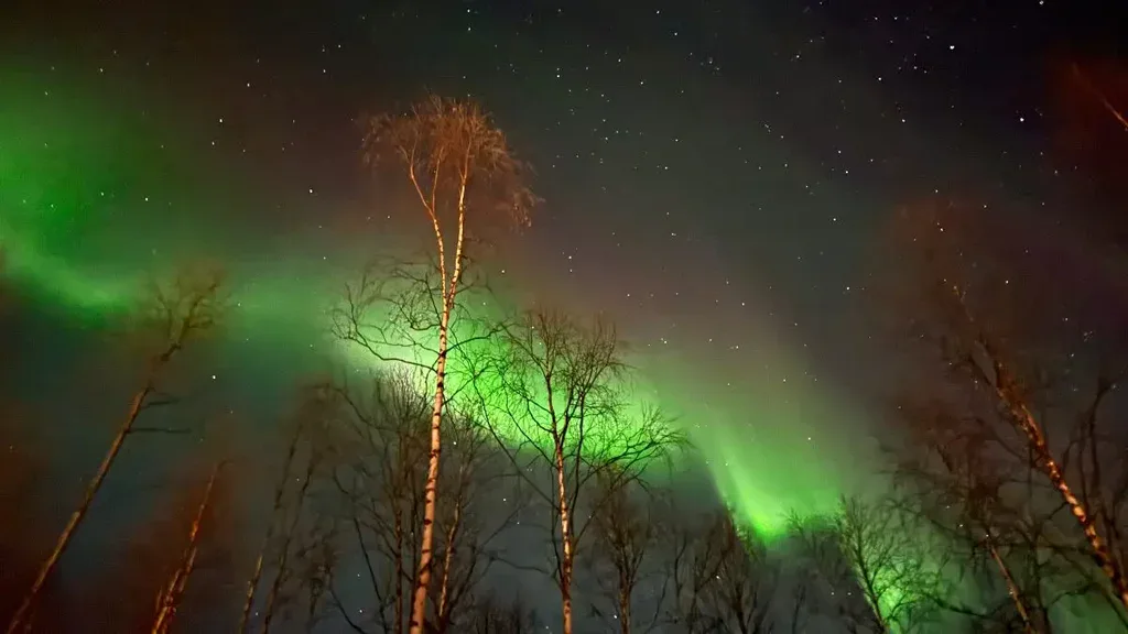 Aurora boreale in finlandia a novembre