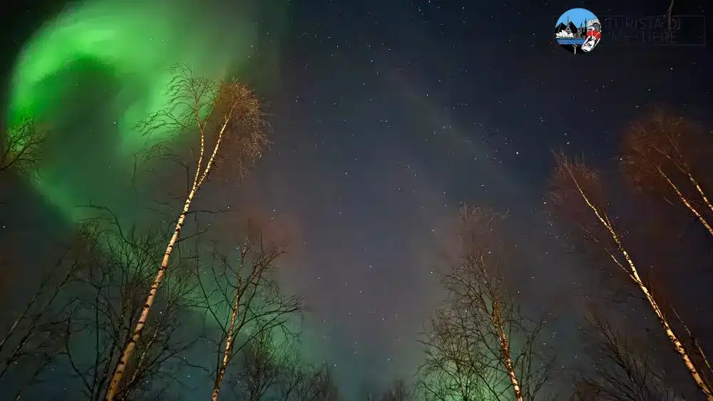 Aurora boreale in finlandia a novembre